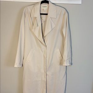 H&M, Long, Lightweight Jacket, Size 6, Snap Hidden Front Closure, Pockets